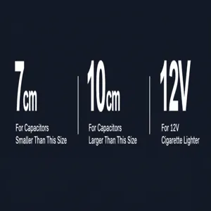 Car smart hot and cold cup specification detail showing size limits and voltage requirements.