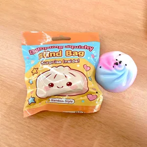 Cute dumpling squishy blind bag surprise toy slow rising stress relief fidget item