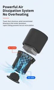 Car heating cooling cup 3d structure detail render showing internal cooling fan system.