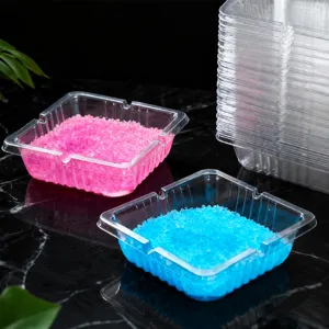 Disposable Plastic Ashtray With Extinguishing Sand Office Car Anti-Fly Ash Easy Clean Portable Smoke Purifying Ashtray