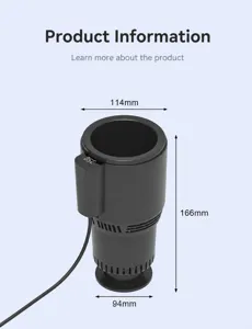 Smart car cooling and heating cup, mini digital temperature display refrigerator use.