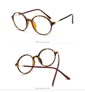 Detaillierte Ansicht der runden Schildpatt-Brille aus zwei verschiedenen Perspektiven