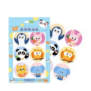 Anti-muggenspleisters kinderen schattige cartoon planten etherische oliën babywerende stickers
