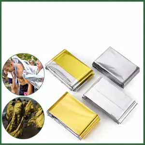 Emergency survival thermal blanket outdoor foil Mylar blanket waterproof windproof camping gear