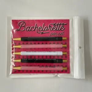 Set de bolígrafos de despedida de soltera divertidos bolígrafos novedad fiesta 5pcs