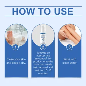 OceAura hair removal mousse 60ml gentle body and leg hair removal care foam