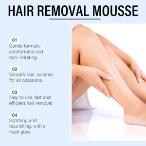 Gentle hair removal mousse for smooth and silky skin. Fast, comfortable, and easy to use.