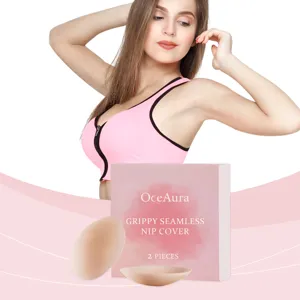 OceAura seamless silicone nip cover pasties 2 pieces for invisible lift and daily wear.