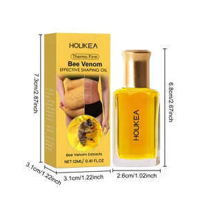 HOUKEA Bienengift Koerperformungsöl 12ml, nährendes und straffendes Hautpflege Massageöl.