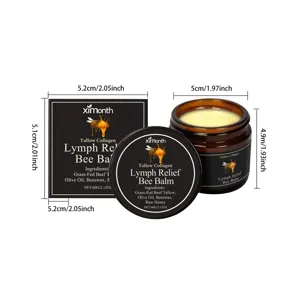 Ximonth Tallow Collagen Lymph Relief Bee Balm 60g soothing natural skincare ointment jar.