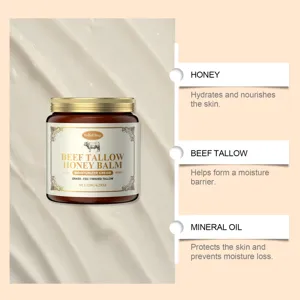 Beef Tallow Honey Balm Face Body Moisturizers 120g Deep Skin Hydration Nourishing Cream