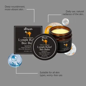 Ximonth Tallow Collagen Lymph Relief Bee Balm 60g for Deep Nourishment and Skin Care.