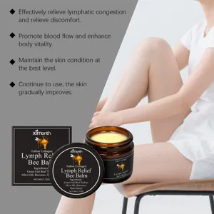 Detail view of the Tallow Collagen Bee Balm jar and natural ingredients for body care.
