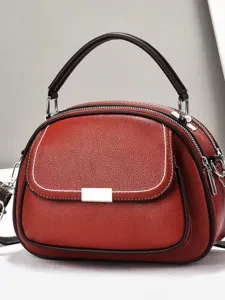 Damen PU Leder Handtasche Mehrfachfach Design Große Kapazität Süße Mädchen Schulter Umhängetasche Nischenstil Handtasche
