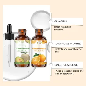 Detailed view of West Month essential oil bottles showcasing key skin benefits.