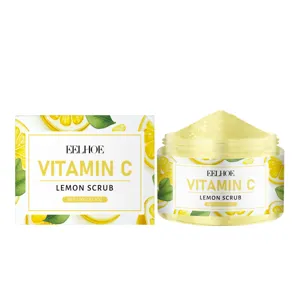EELHOE Lemon Body Scrub Vitamini C 100g Apopantiko Enydatiki Krema gia to Dermatos