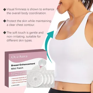 OceAura patch augmentation mammaire silicone solide invisible lift respirant 4 pcs