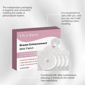 OceAura patchs de poitrine en silicone, coussinets de levage invisibles respirants 4pcs
