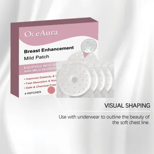 OceAura patches doux pour soin des seins, lot de 4 pièces, conçus pour modeler la poitrine.