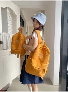 Japanese Harajuku style plaid student backpack, large capacity school bag for girls and teens.