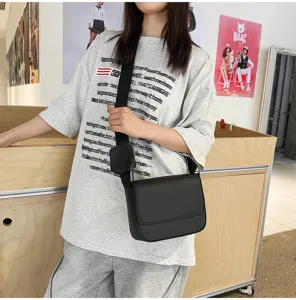 Borsa a tracolla minimalista in ecopelle PU per viaggi e lavoro, elegante e alla moda.
