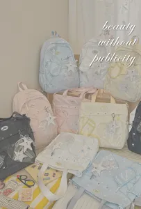 Conjunto de mochila y bolso tote estilo japonés kawaii gran capacidad para chicas