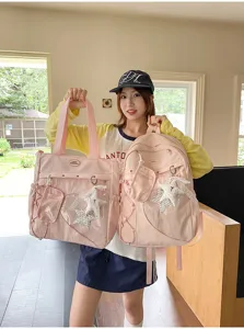 Estilo ins japonés kawaii gran capacidad escuela secundaria conjunto dos piezas mochila