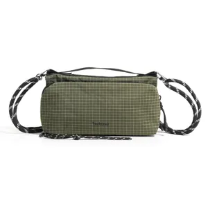 Bolso bandolera unisex ligero y casual con diseño de cuadrícula estilo coreano minimalista chic