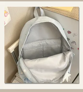 Lindo estilo japonés de gran capacidad mochila escolar para estudiantes uso diario nuevo