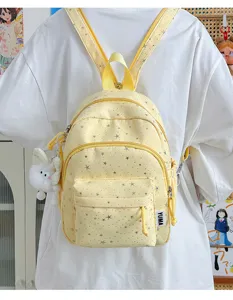Kleine schattige rugzak met sterrenprint voor school en dagelijks reizen dames