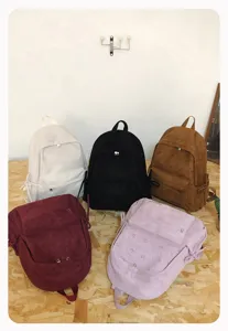 Japanischer minimalistischer Schleife Schüler Rucksack Bonbonfarben Schultertasche