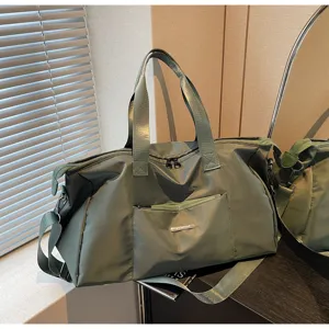 Grote groene reistas sport fitness gym schoudertas tas voor heren en dames dagelijks gebruik