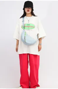 Stylish light blue nylon quilted crescent crossbody dumpling bag for daily casual fashion wear.