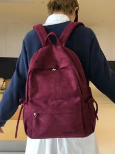 Japanischer minimalistischer Schleife Schulrucksack candy Farben für Jugendliche
