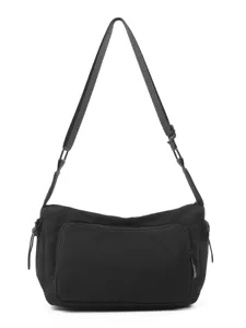 Bolso bandolera negro workwear unisex tipo crossbody bag para uso diario streetwear