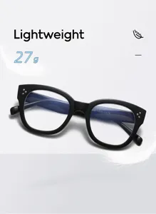 Monture de lunettes optiques carree vintage acetate leger anti lumiere bleue femme