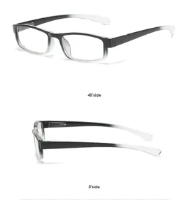 Detailansicht der leichten Verlaufs-Lesebrille mit klaren Gläsern und angenehmen Gestellen.
