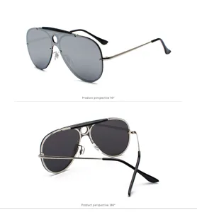 Fashion Aviator Sunglasses For Men Women Metal Frame Hollow Round Mirror Sun Glasses New