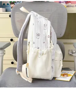 Japanese style cute cartoon print large capacity student backpack school bag for teens