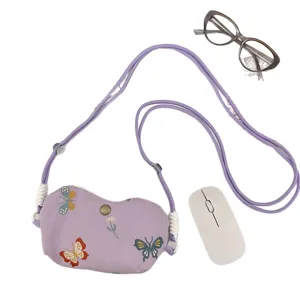 Tragbare bestickte Schmetterling Brillenetui Tasche mit Kordel, süße Reise Sonnenbrille Tasche.