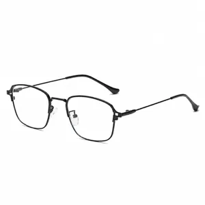 Vintage metal polygonal optical glasses frame, anti-blue light eyewear for men and women