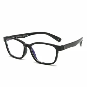 Gafas de luz azul para ninos montura negra optica estilosa para uso diario ordenador