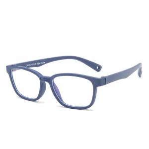 Gafas de bloqueador de luz azul de silicona flexible para ninos montura optica proteccion