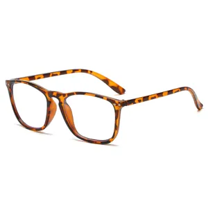 Lunettes anti lumière bleue carrées écaille élégantes pour homme et femme ordinateur