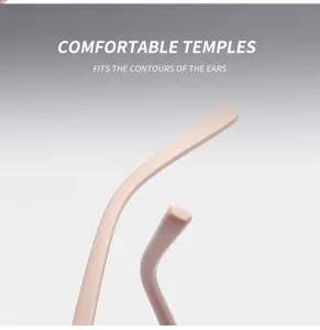 Detailed view of matte milk coffee sunglasses temple, ergonomic curve for comfortable ear fit.
