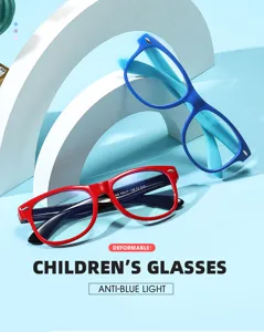 Kinder Blaulichtfilter Brille mit flexiblem TR90 Rahmen für Jungen und Mädchen.