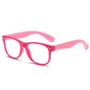 Kinder Blaulichtfilter Brille TR90 Flexible Silikon Bügel Rosa Optische Brille Für Kinder