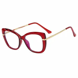 Lunettes anti lumiere bleue femme cat eye TR90 monture complete optique elegantes chic