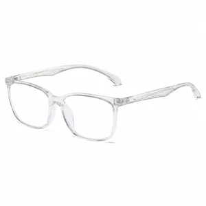 Lunettes anti lumiere bleue transparentes carrees monture optique de lunettes de vue style