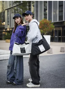 Bolso bandolera de gran capacidad unisex bolsa de viaje casual elegante para uso diario